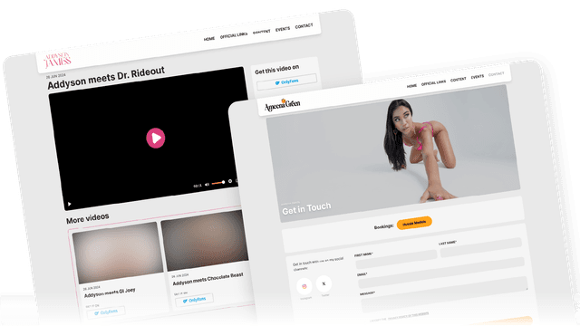 A custom framework built from the ground up for adult performers