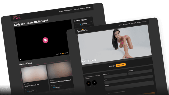 A custom framework built from the ground up for adult performers